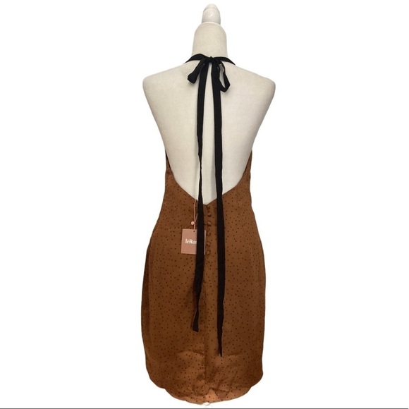 LèRumi Gene Tan Spot Mini Dress NWT - Picture 4 of 11